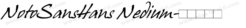 NotoSansHans Nedium字体转换
